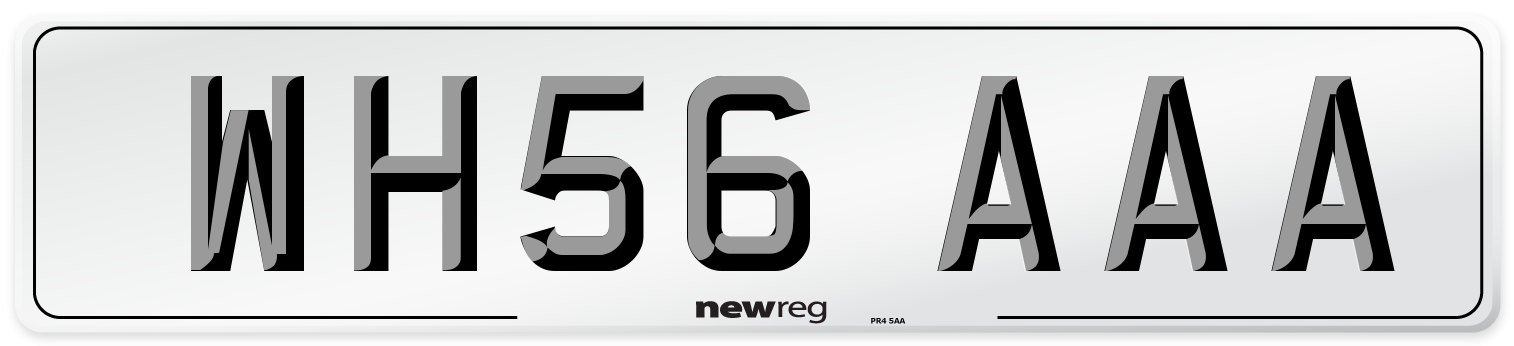 WH56 AAA Number Plate from New Reg